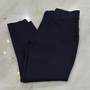 Navy Spanx Ponte Ankle Pant. Petite Small. Like new.